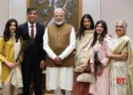 Former UK PM Rishi Sunak, his family meet PM Modi
