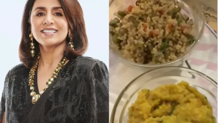 Neetu Kapoor savors the taste of millet khichdi