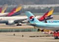 Number of aircraft at South Korean carriers reaches new high