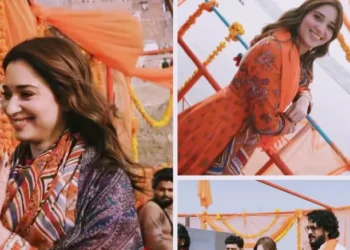 Tamannaah Bhatia ‘feels the power of spirituality’ as she takes a holy dip at the Maha Kumbh