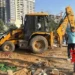GMDA, MCG conduct 2-day joint demolition drive on Sheetla Mata Road; remove encroachment by 200 shops