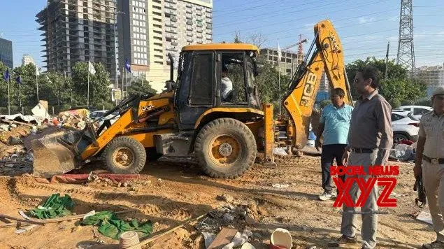 GMDA, MCG conduct 2-day joint demolition drive on Sheetla Mata Road; remove encroachment by 200 shops