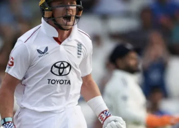 1st Test: Pope’s unbeaten ton helps England reach 209/3, trail India by 262 runs