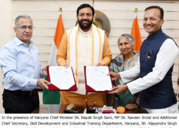 Chief Minister releases souvenir highlighting MP Naveen Jindal’s achievements in one year