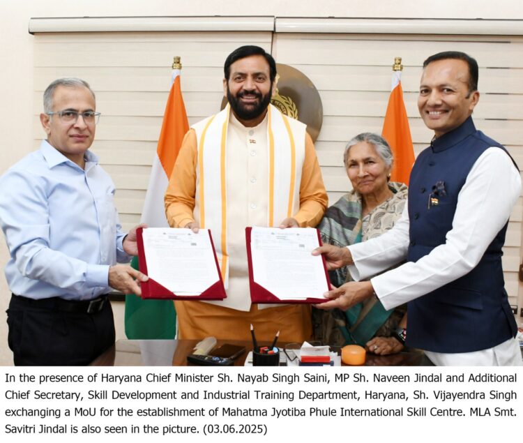 Chief Minister releases souvenir highlighting MP Naveen Jindal’s achievements in one year