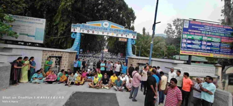 High Tension in Vijaywada as Loyola College bans Loyola College Walkers