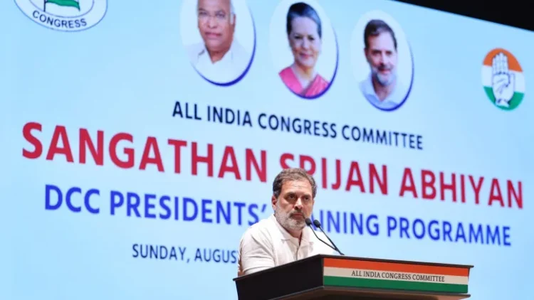 Rahul Gandhi gives pep-talk to district cadres, calls for grassroots mobilisation, electoral vigilance