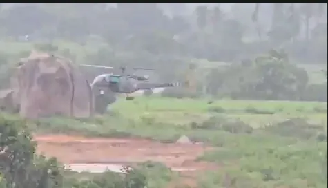 Two defence choppers rescue five men trapped in Telangana floods Two armed forces helicopters rescued five villagers trapped in floods in Telangana's Rajanna Sircilla district on Thursday. The villagers were stranded in the floods near the Upper Maneru Project in Gambhiraopet Mandal since Wednesday. The helicopters were deployed for the rescue operation after Union Minister of State for Home Affairs Bandi Sanjay Kumar made a request to Defence Minister Rajnath Singh. The Defence Minister responded immediately and directed defence officials to send helicopters for the rescue mission. Sanjay Kumar thanked Union Home Minister Amit Shah and Defence Minister Rajnath Singh for their swift response in deploying helicopters, and to IAF Air Commodore V.S. Saini and team for their efficient coordination of the operation. He had earlier reached out to Defence Ministry officials regarding the movement of armed forces helicopters to Telangana and requested their deployment at the earliest to strengthen rescue operations. Air Commodore Saini and Group Captain Chattopadhyaya assured that three helicopters were ready but explained that continuous heavy rains were affecting their movement to the affected areas. They also informed him that efforts were underway to mobilise choppers from alternative stations like Nanded and Bidar. Sanjay Kumar said the two helicopters will remain stationed at Sircilla to provide immediate assistance as required. The minister on Wednesday spoke to one of the trapped persons over the phone and assured full support to rescue them. These men had gone to graze cattle but were stranded in floods. Collector Sandeep Kumar Jha and SP Mahesh B. Gite said that essential food items were delivered to the trapped men using drones. The Union Minister said that National Disaster Response Force (NDRF) teams were extending full cooperation to the Telangana government in evacuation and relief efforts. Meanwhile, Health Minister Damodar Raja Narasimha visited flood-affected areas in Ramayampet in Medak district. He met the victims and inspected submerged colonies. He directed officials to shift people to safer places and provide essentials like food, clothes, and bed sheets. Rescue teams of revenue, police, and disaster management officials saved 60 people trapped in floods.