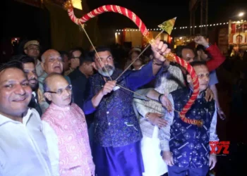 Bobby Deol performs Ravana Vadh during Dussehra celebrations