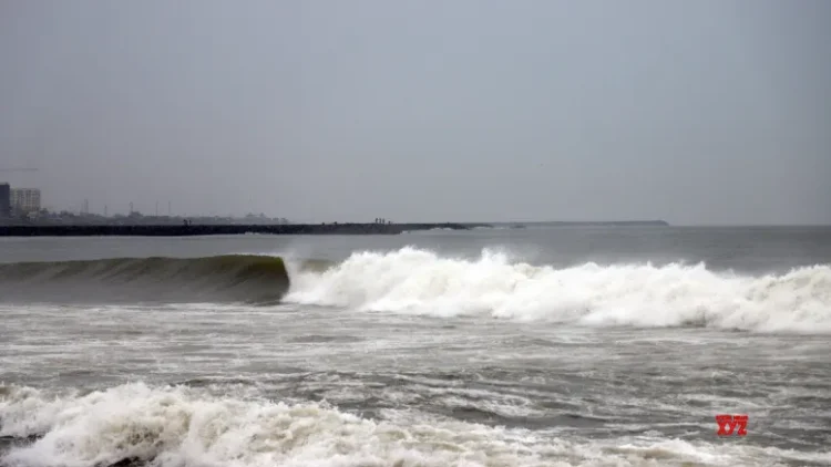 Cyclone Montha’s landfall continues near Kakinada