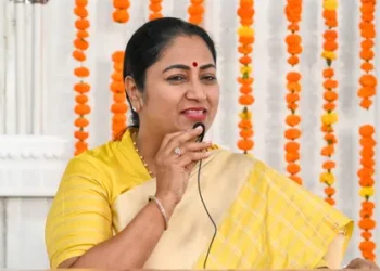 Delhi CM Rekha Gupta performs ‘Kanya Pujan’ at girls’ school