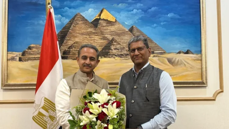 Union Minister Kirti Vardhan Singh arrives in Cairo to attend Gaza Peace Summit at Sharm El-Sheikh