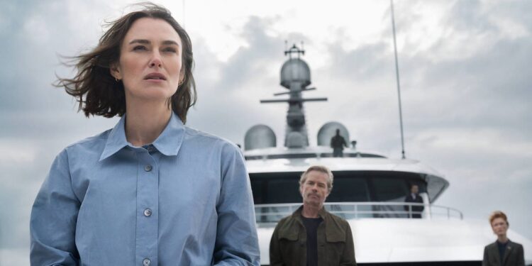 Netflix’s ‘The Woman in Cabin 10’ stars Keira Knightley as Laura “Lo” Blacklock, a journalist who is invited to a luxury cruise ship by a billionaire cou