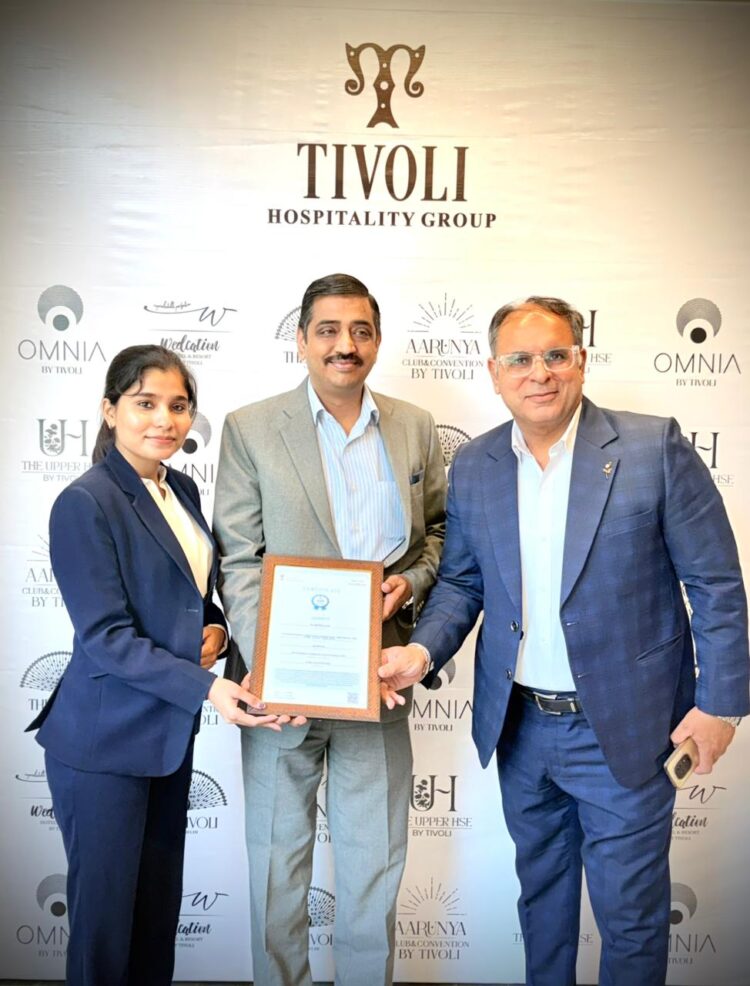 The Tivoli Hotel, Chattarpur Achieves Prestigious Five-Star Certification from Ministry of Tourism