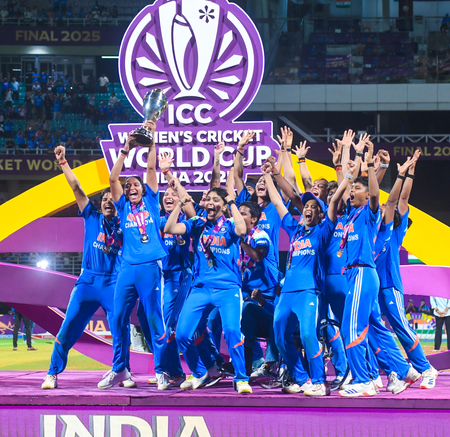 Women in Blue, World Champions: Tech titans Sundar Pichai, Satya Nadella hail India’s historic World Cup win