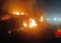 9 killed as bus catches fire after collision with speeding truck in K’taka’s Chitradurga