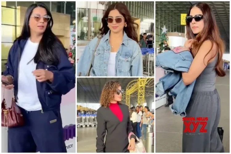 Bollywood Divas Turn Mumbai Airport into a Style Runway Ahead of New Year Holidays