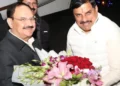 J.P. Nadda arrives in MP’s Indore, CM Mohan Yadav calls him ‘lucky’ for BJP