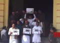 Opposition protests outside Bihar Assembly over law and order