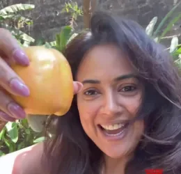 Sameera Reddy thrilled as Cashew season begins, shares glimpse from her own home garden