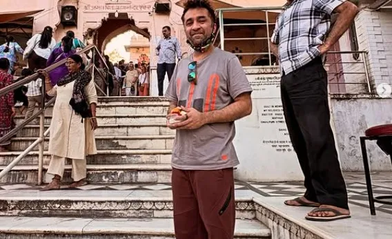 Shraddha Kapoor’s brother Siddhant offers prayers at Jagatpita Shri Brahma Mandir